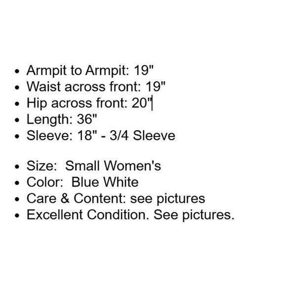 Haley and the Hound Dress Womens Small Blue White Check Cotton Embroidery Resort - Picture 4 of 13